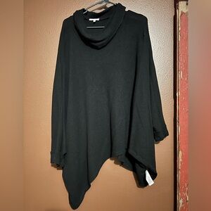 Maurices Elegant Black Cowl Neck Sweater size 0/1X